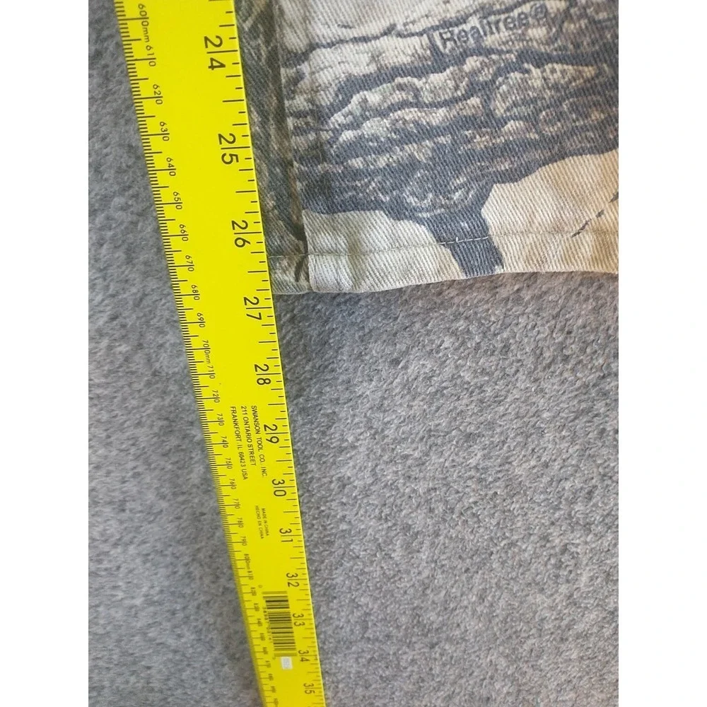 Cabelas Realtree Camo Pants Mens 32 Regular Straight Leg Cotton Canvas Hunting